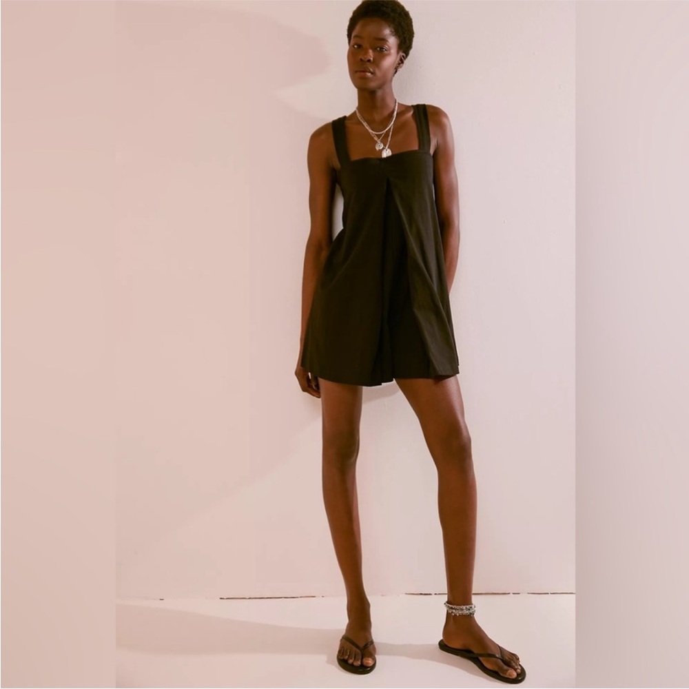 Free people Beach 🌸Stylish Black Sleeveless Dress - Picture 9 of 14